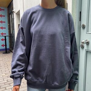 brandy melville navy crewneck